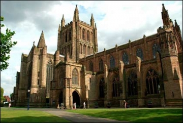 Hereford Cathedral with  the Mappa Mundi